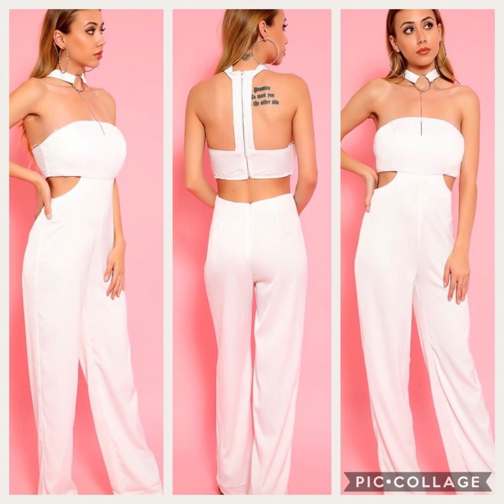 White sexy jumpsuit